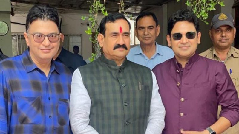 ಆದಿ ಪುರುಷ್ ಚಿತ್ರ ನಿರ್ಮಾಪಕರಿಂದ ಸಚಿವ ನರೋತ್ತಮ ಮಿಶ್ರಾ ಭೇಟಿ, ಚರ್ಚೆ