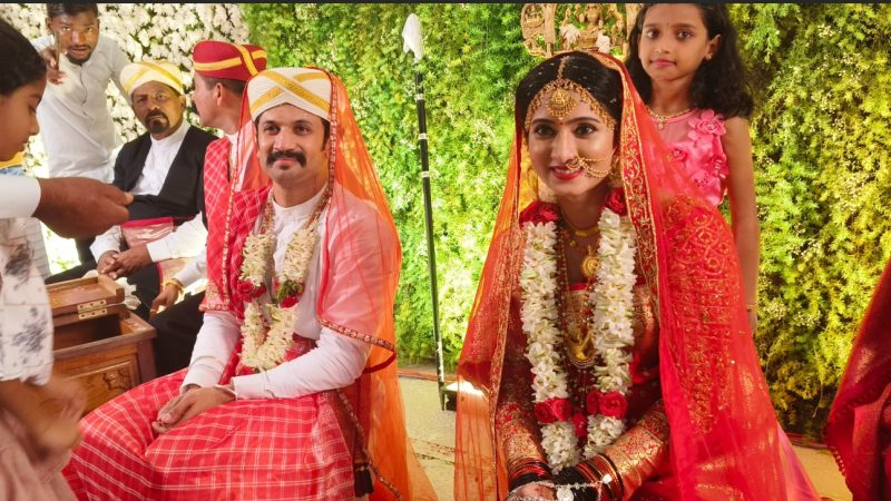 ನಟ ಭುವನ್ ಪೊನ್ನಣ್ಣ ಜೊತೆ ಹಸೆ ಮಣೆ ಏರಿದ ನಟಿ ಹರ್ಷಿಕಾ ಪೂಣಚ್ಚ