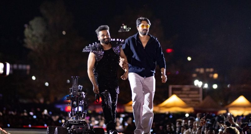 ದೇವಿ ಶ್ರೀ ಪ್ರಸಾದ್ ಮ್ಯೂಸಿಕ್ ಹಬ್ಬದಲ್ಲಿ ಸ್ಯಾಂಡಲ್‍ವುಡ್ ತಾರೆಯರು ಬಾಗಿ