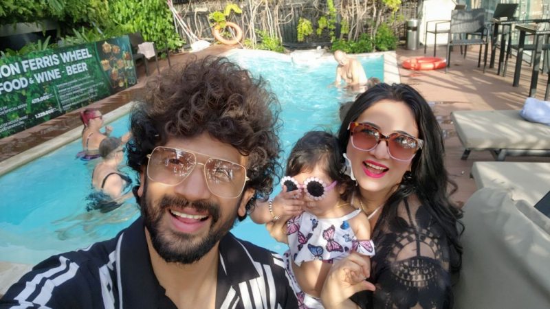 ಮಗಳ ಮೊದಲ ವಿದೇಶ ಪ್ರವಾಸದಲ್ಲಿ ನಟಿ ಹರ್ಷಿಕಾ- ಭುವನ್ ದಂಪತಿ