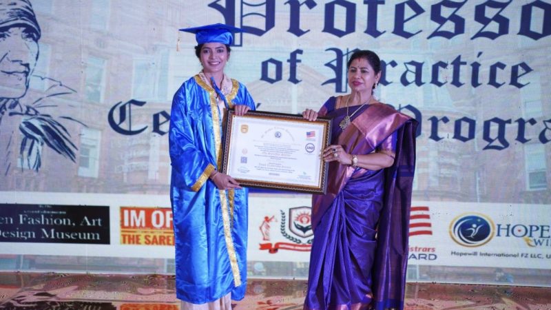 ನಟಿ ಸಂಚಿತಾ ಶೆಟ್ಟಿ ಇನ್ನು ಮುಂದೆ ಡಾಕ್ಟರ್ : ಗೌರವ ಡಾಕ್ಟರೇಟ್ ಪ್ರದಾನ