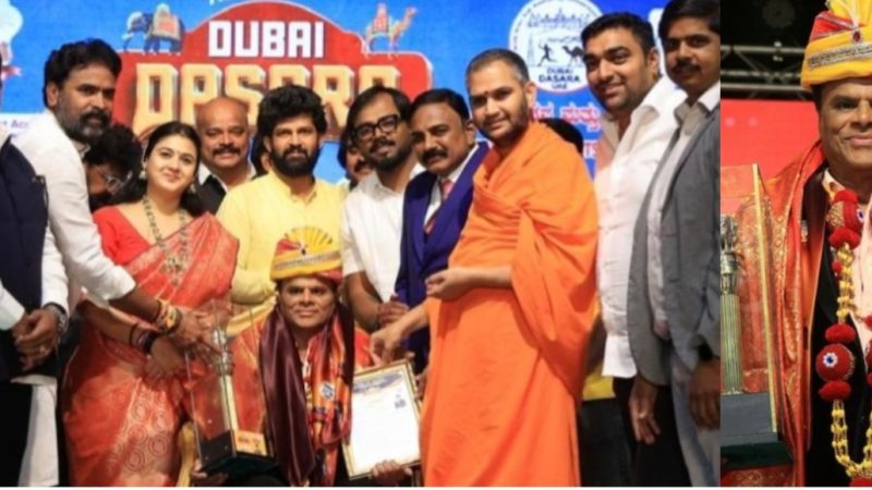 ದುಬೈನಲ್ಲಿ ನಟ ಜಿಮ್ ರವಿ ಅವರಿಗೆ “ವಿಶ್ವ ಶ್ರೇಷ್ಠ ಕ್ರೀಡಾ ಸಾಧಕ ಗೌರವ